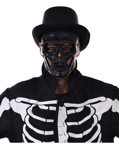 Black Skull Half Mask