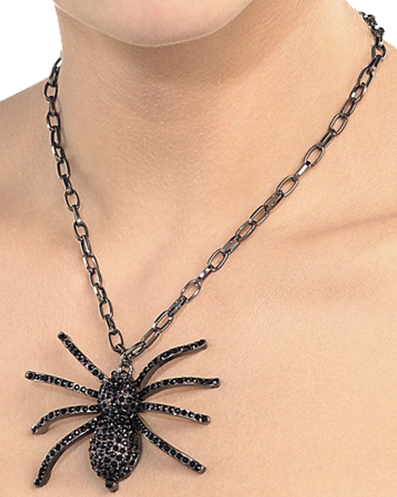 Black Spider Necklace