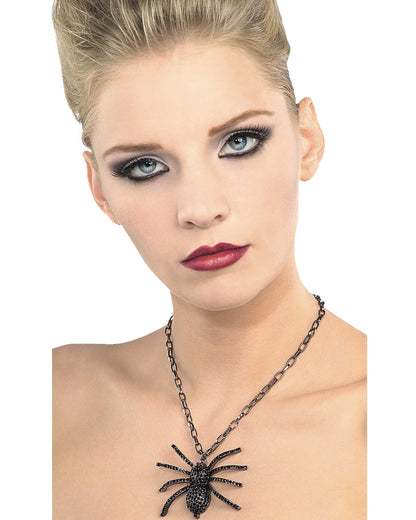 Black Spider Necklace