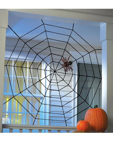 Black Widow Rope Spider Web 1.5m For Halloween
