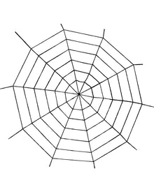 Black Widow Rope Spider Web 1.5m For Halloween