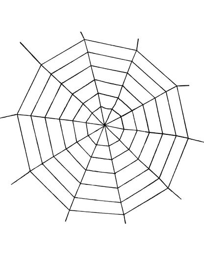 Black Widow Rope Spider Web 1.5m