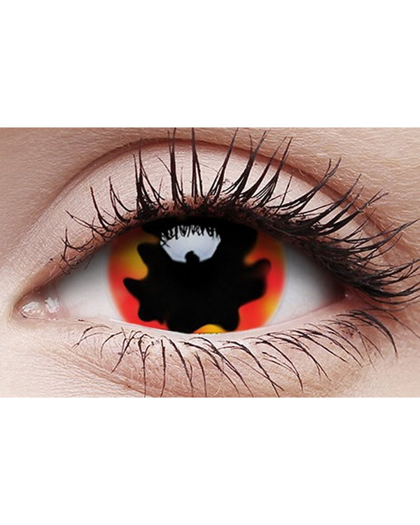Blackhole Sun 17mm Black and Red Contact Lenses