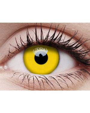 Blacklight Glow 14mm Yellow Contact Lenses