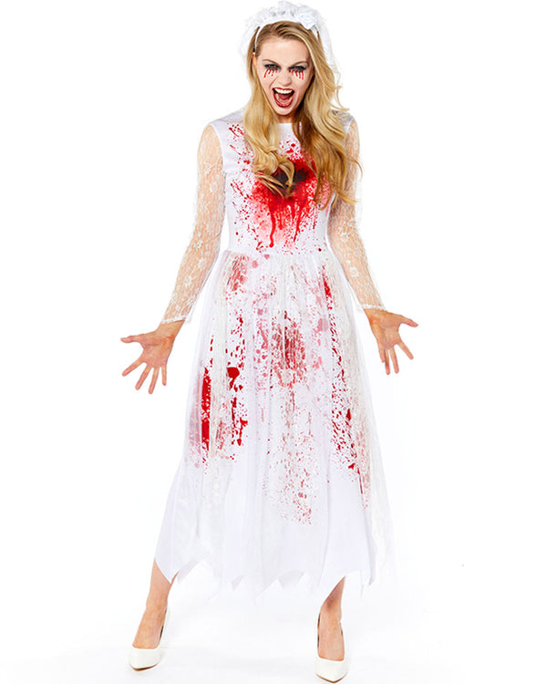 Bloody Bride Womens Plus Size Costume