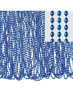 Blue Beaded Necklaces Pack of 50