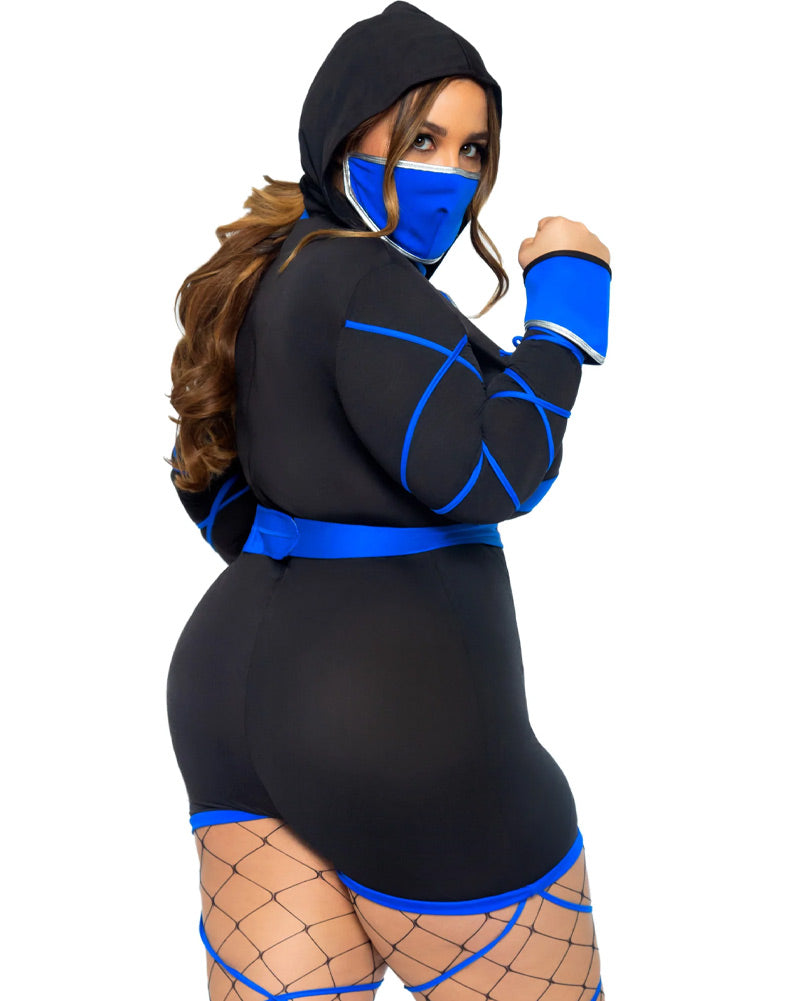 Blue Dragon Ninja Plus Size Womens Costume