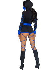 Blue Dragon Ninja Womens Halloween Costume