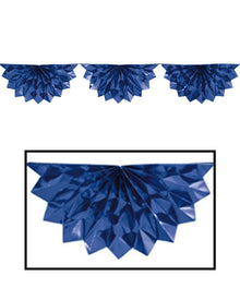 Blue Foil Bunting Garland 2m