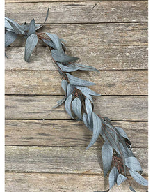 Blue-Gum Matte Leaf Christmas Garland 1.2m