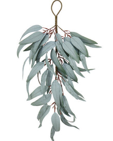 Christmas Blue Gum Matte Leaf Swag 60cm