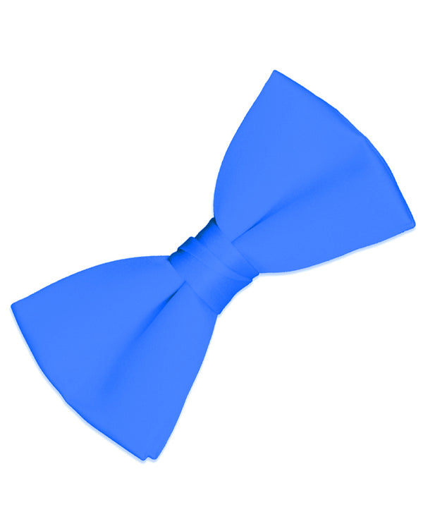 Blue Satin Bow Tie