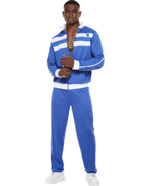 90s Blue Scouser Tracksuit Mens Costume