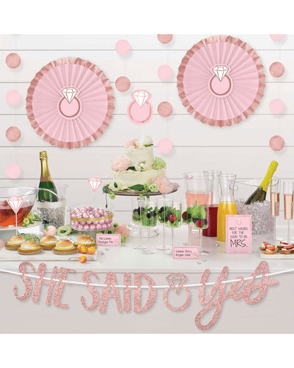 Blush Wedding Buffet Decorating Kit