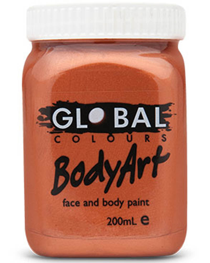 BodyArt Metallic Copper Paint Jar 200ml