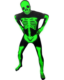 Glow Skeleton Morphsuit Adult Halloween Costume
