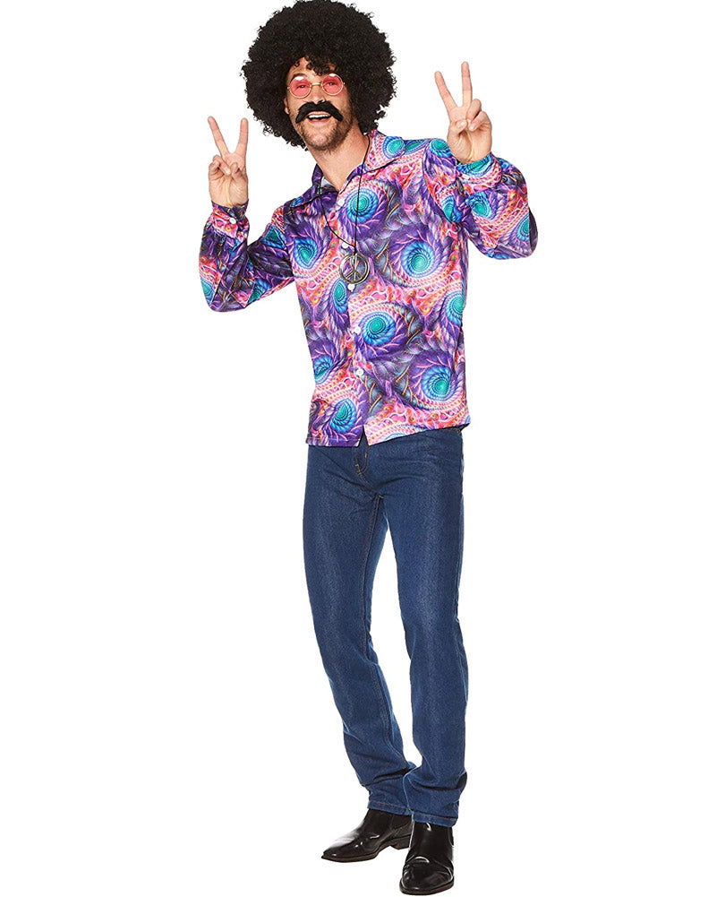 70s Boho Mens Shirt