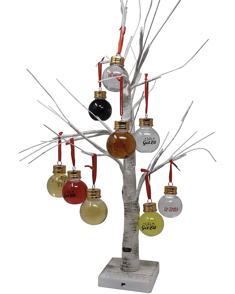 Christmas Boozeball Ornaments 5cm Pack of 9