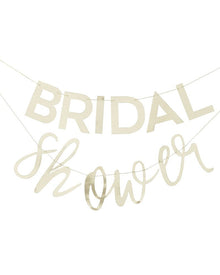 Botanical Hen Party Gold Bridal Shower Bunting