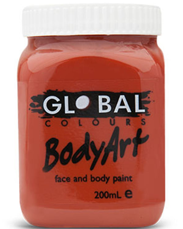BodyArt Fluoro Red Oxide Paint Jar 200ml