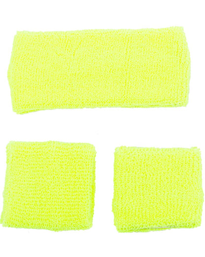Bright Neon Sweatband Set