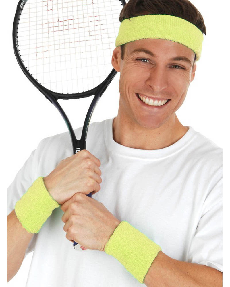 Bright Neon Sweatband Set
