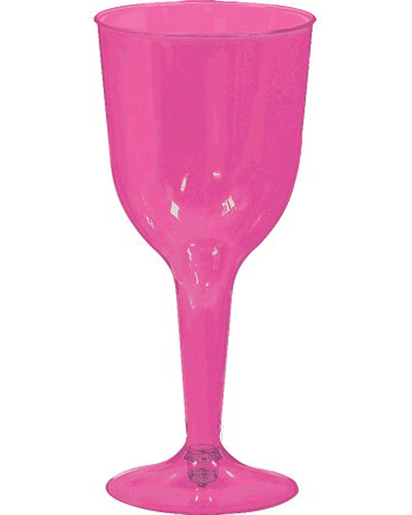 Bright Pink 295ml Wine Glass Pack of 20