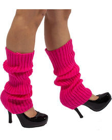 Bright Pink Neon Leg Warmers