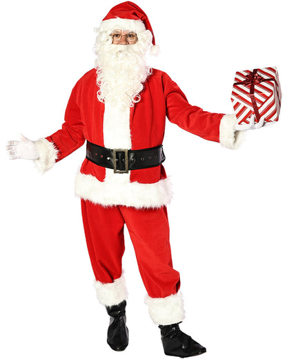 Premium Velvet Santa Suit Adult Christmas Costume