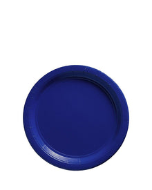 Bright Royal Blue 17cm Round Paper Plates Pack of 20