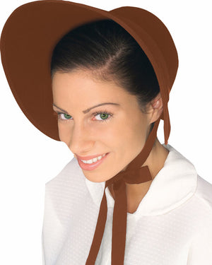 Brown Felt Bonnet