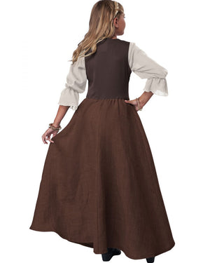 Brown Renaissance Faire Dress Girls Costume Brown Renaissance Faire Dress Girls Costume