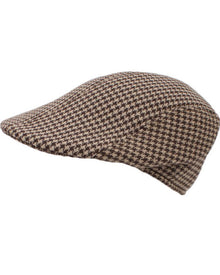 Brown Tweed Flat Cap