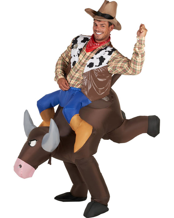 Bucking Bronco Ride On Inflatable Adult Costume