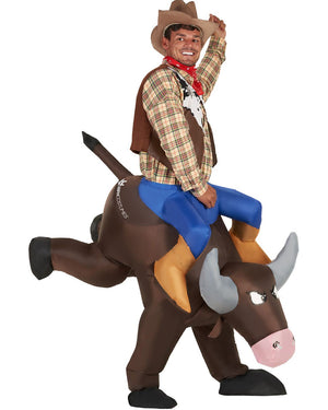 Bucking Bronco Ride On Inflatable Adult Costume
