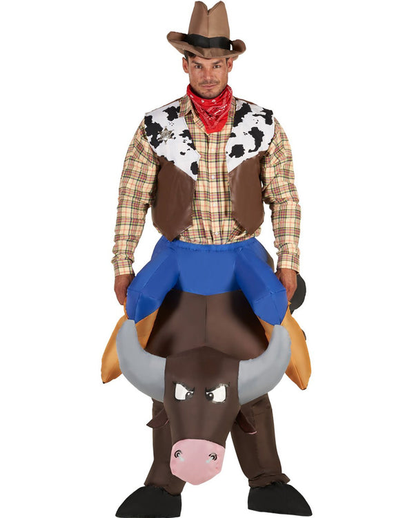 Bucking Bronco Ride On Inflatable Adult Costume