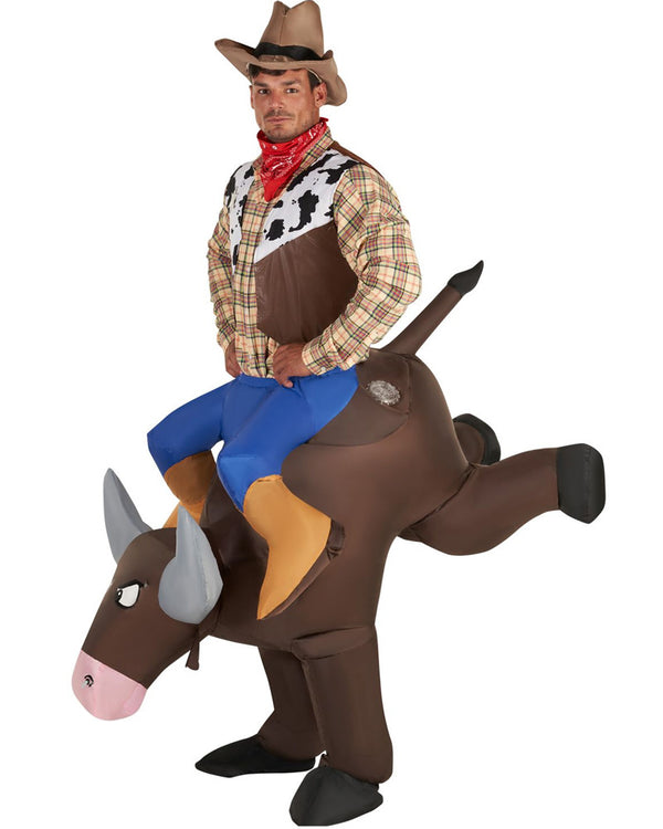 Bucking Bronco Ride On Inflatable Adult Costume