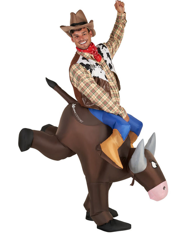 Bucking Bronco Ride On Inflatable Adult Costume