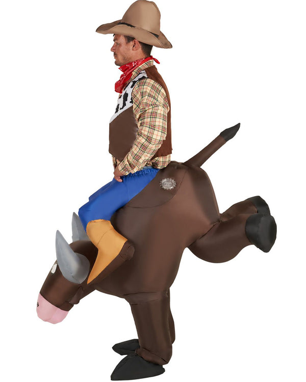 Bucking Bronco Ride On Inflatable Adult Costume