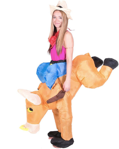Bull Rider Inflatable Adult Costume