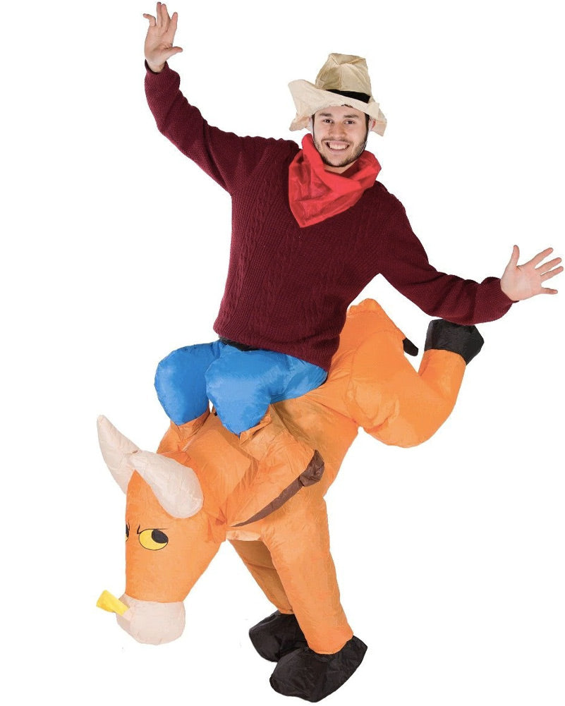 Bull Rider Inflatable Adult Costume