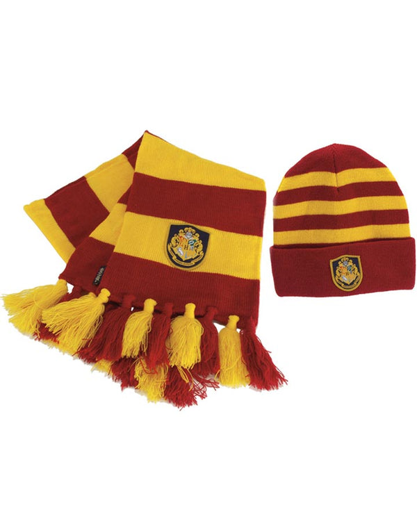 Harry Potter Hogwarts Gryffindor Hat and Scarf