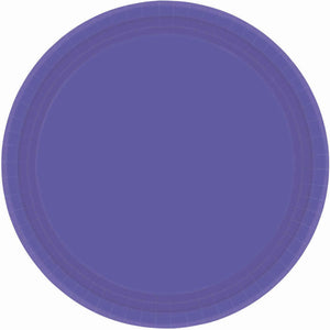 New Purple 17cm Round Paper Plates Pack of 20