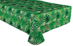 Island Palms Flannel Backed Tablecover