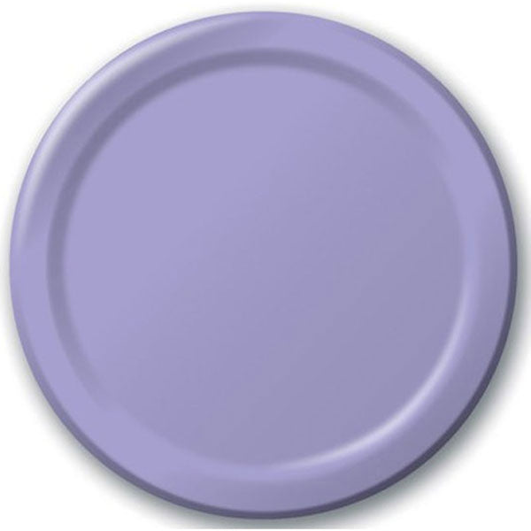 Luscious Lavender Round Paper Plate 22cm Pack of 24