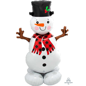 Christmas Snowman 14m Foil AirLoonz Balloon