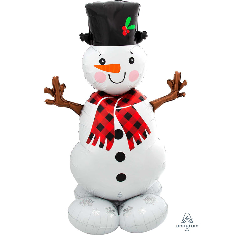 Christmas Snowman 14m Foil AirLoonz Balloon