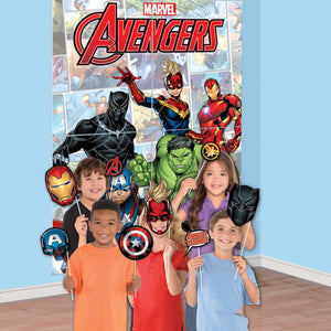 Marvel Avengers Powers Unite Scene Setter & Assorted Photo Props Pack of 16