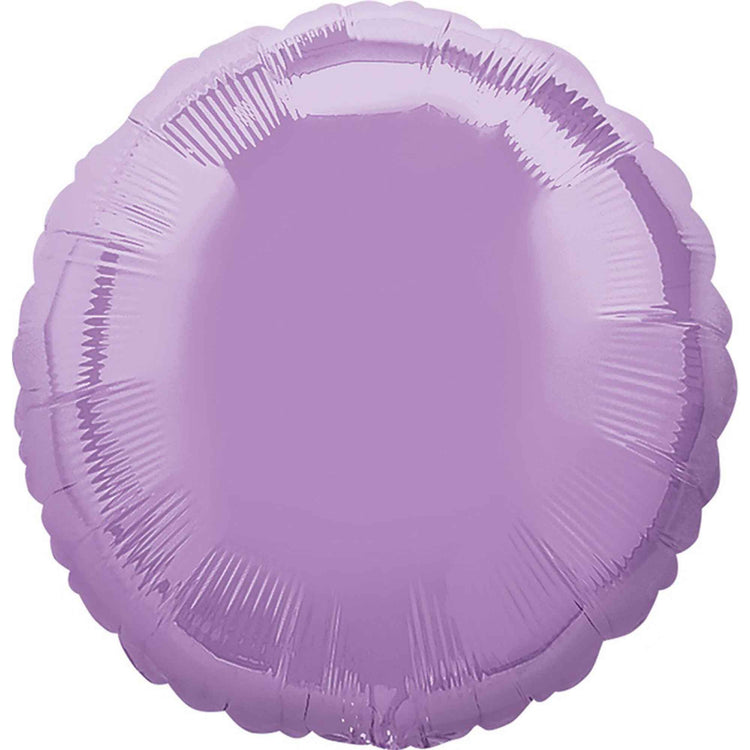 45cm Standard Circle HX Pearl Lavender Balloon