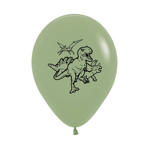 Sempertex 30cm Dinosaurs Fashion Eucalyptus Latex Balloons, 6PK Pack of 6